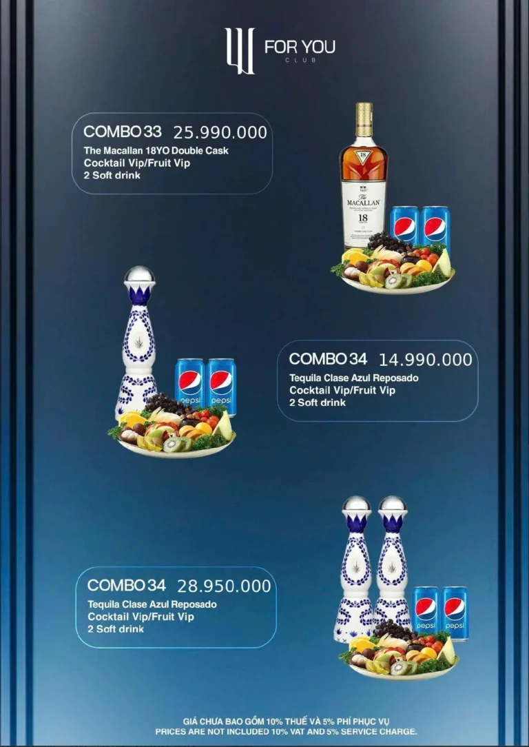 Menu For You Club Đà Nẵng – combo rượu và champagne (12)